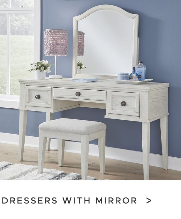 Dresser with mirror