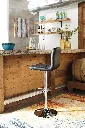 Ashley Bellatier Tall UPH Swivel Barstool - Black/Chrome Finish