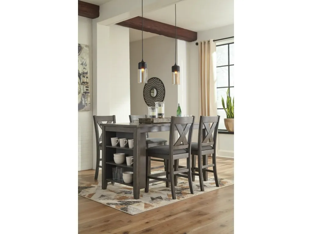 Ashley Caitbrook X Back Counter Height Bar Stool-3.webpAshley Caitbrook Upholstered Barstool (2/CN) - Gray