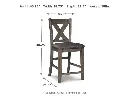 Ashley Caitbrook Upholstered Barstool (2/CN) - Gray