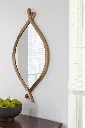 Bartner Accent Mirror - Antique Gold Finish
