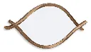 Bartner Accent Mirror - Antique Gold Finish
