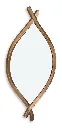 Bartner Accent Mirror - Antique Gold Finish