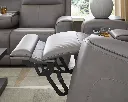Ashley 5Z-Relaxation Dual Power Leather Reclining Loveseat with Console