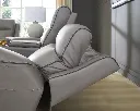 Ashley 5Z-Relaxation Dual Power Leather Reclining Loveseat with Console
