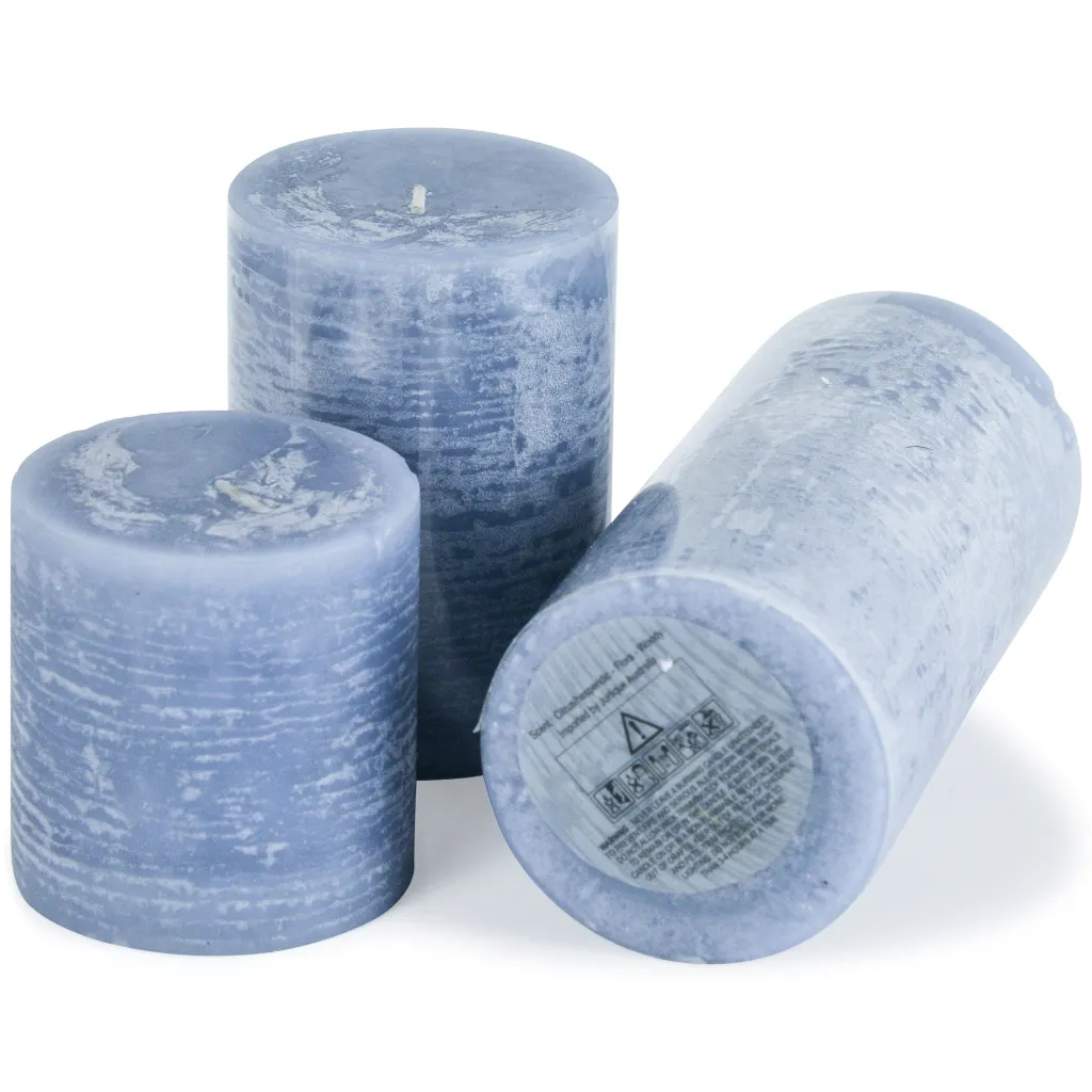 Pillar Candle (Set Of 3)(4/Cs)