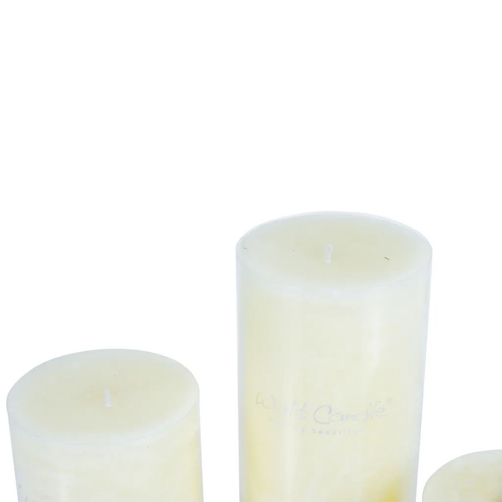 Pillar Candle (Set Of 3)(4/Cs)