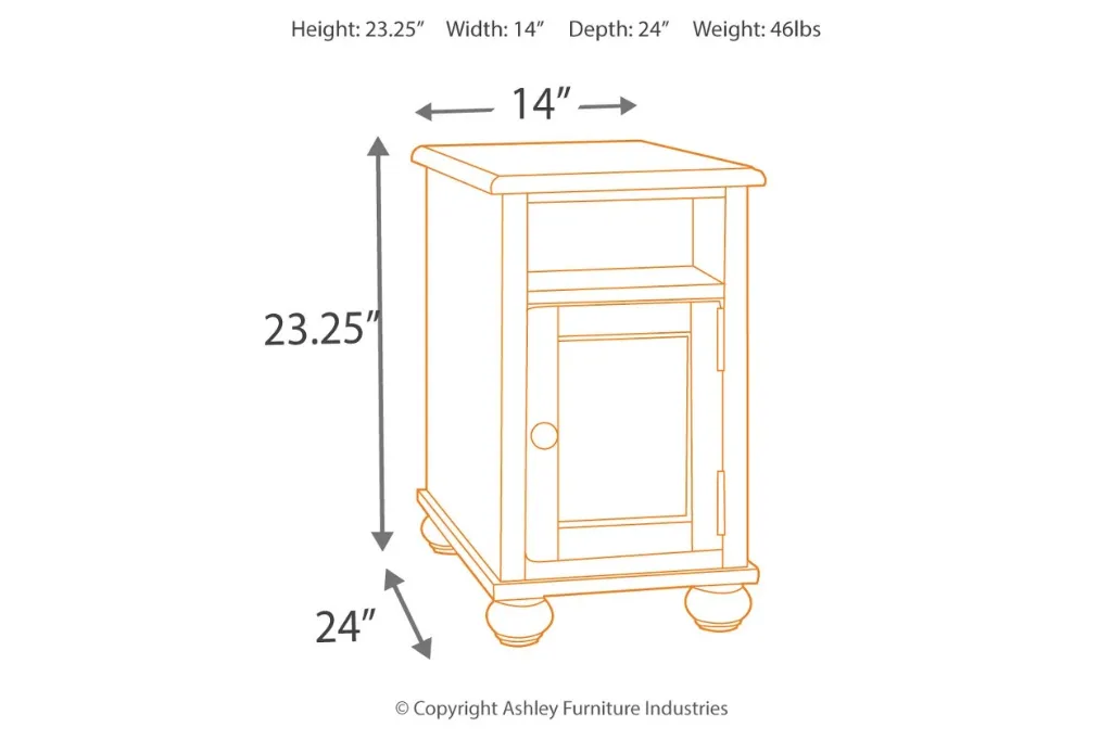 Ashley Barilanni Chair Side End Table