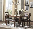 Ashley Bennox Dining Room Table Set (6/CN) - Brown