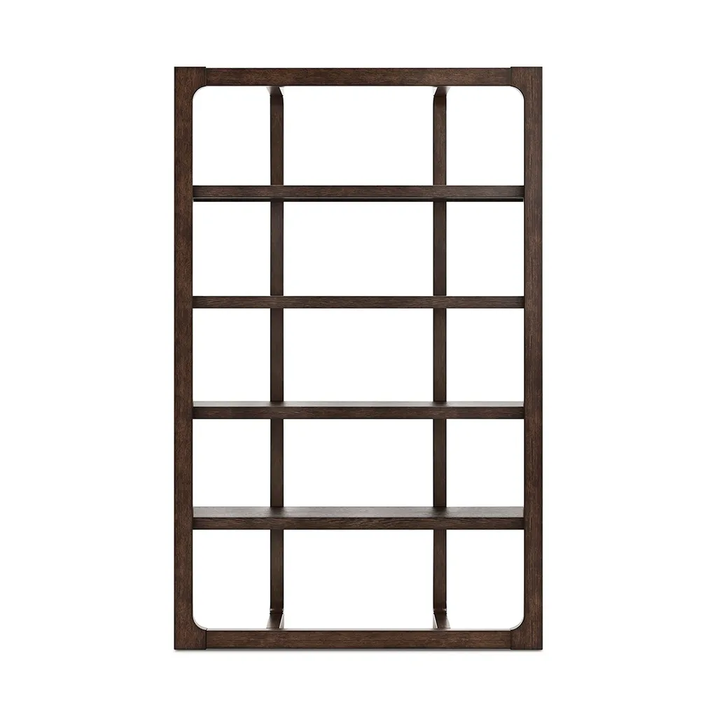 Ashley Breckington Bookcase - Dark Brown