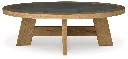 Ashley Brinstead Oval Cocktail Table - Light Brown
