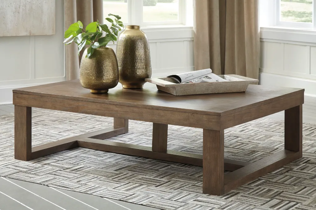 Ashley Cariton Rectangular Cocktail Table - Gray