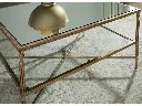 Ashley Cloverty Rectangular Cocktail Table - Aged Gold Finish