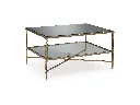 Ashley Cloverty Rectangular Cocktail Table - Aged Gold Finish