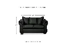 Ashley Darcy Sofa & Loveseat - Black Fabric Set