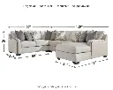 Ashley Dellara 4-Piece Sectional with Chaise