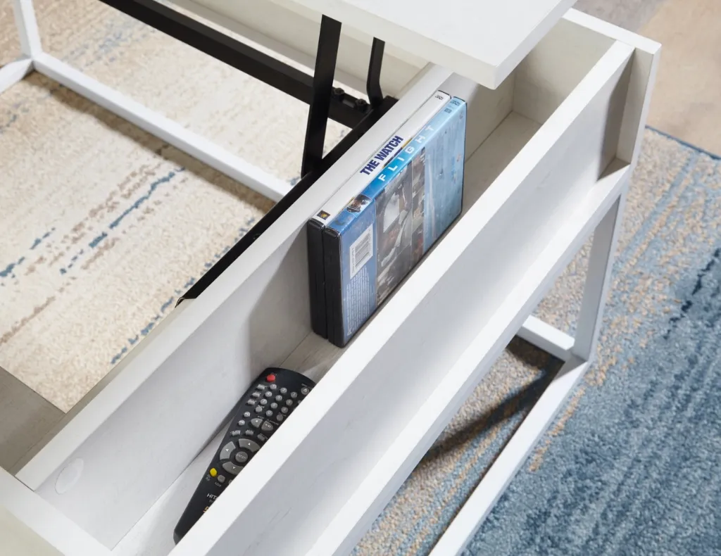 Ashley Deznee Lift Top Cocktail Table - White