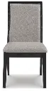 Ashley Foyland Dining Uph Side Chair (2/Cn) - Light Gray/Black