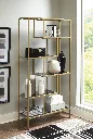 Ashley Frankwell Bookcase - Gold Finish
