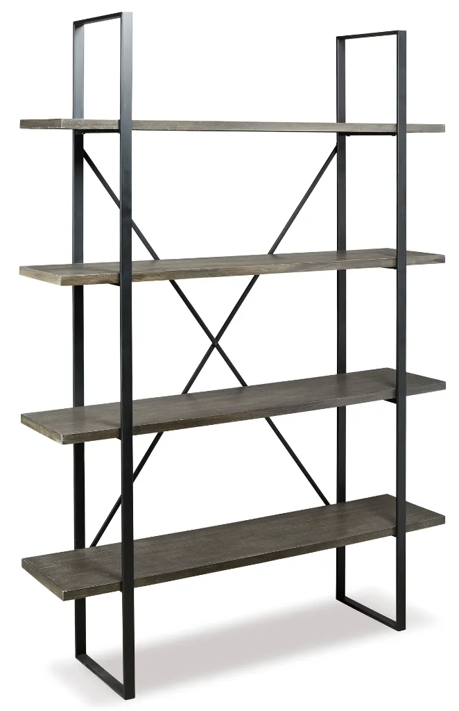 Ashley Gilesgrove Bookcase - Black/Gray