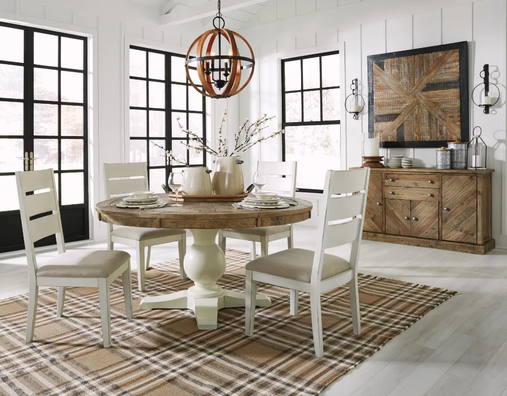 Ashley Grindleburg Dining Uph Side Chair (2/Cn) - Antique White