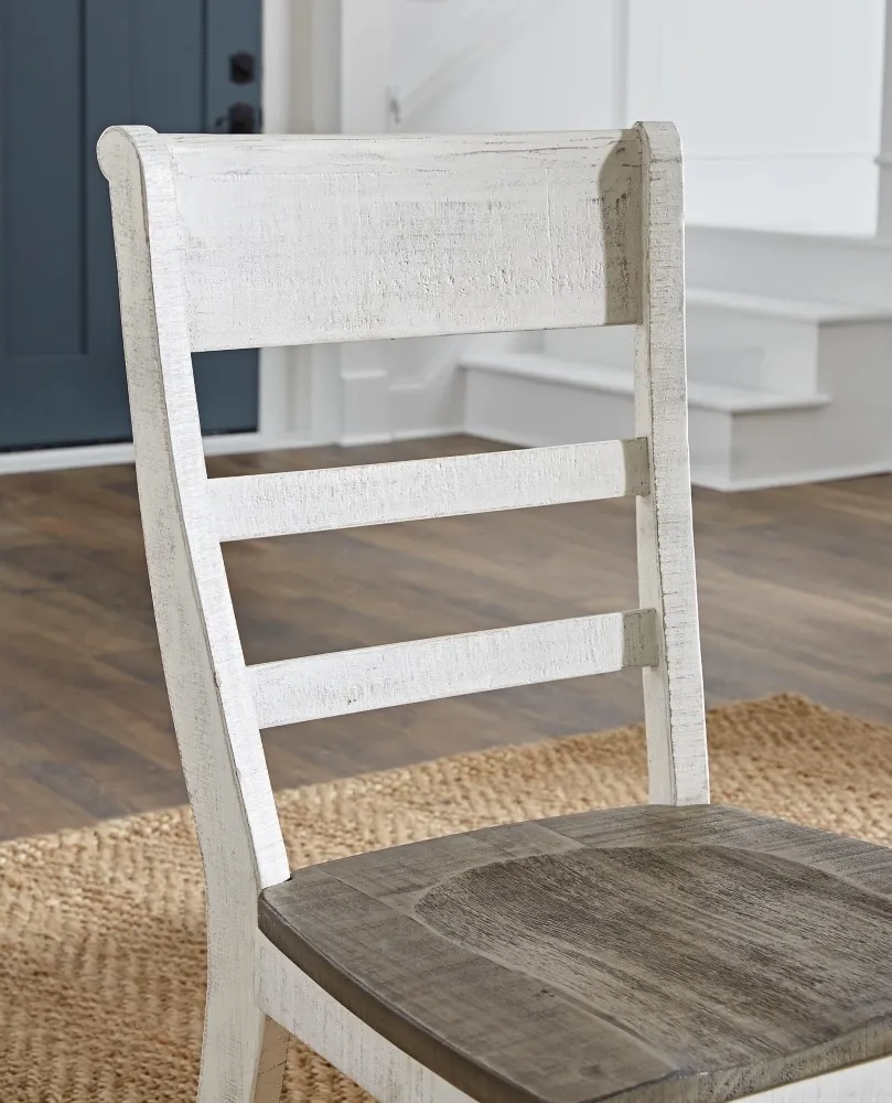 Ashley Havalance Dining Room Side Chair (2/Cn) - Gray/White