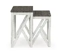 Ashley Havalance Nesting End Tables (2/CN) - Gray/White