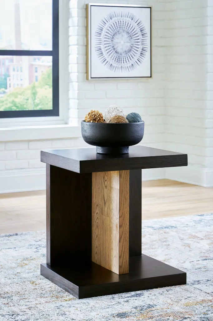 Ashley Kocomore Chairside End Table - Brown/Natural