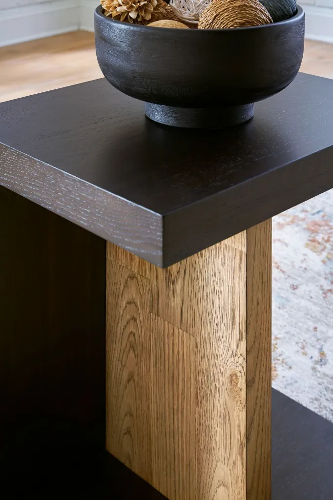 Ashley Kocomore Chairside End Table - Brown/Natural