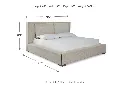 Ashley Langford Queen Bed - Beige