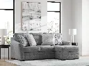 Ashley Lealand Heights Sofa Chaise Queen Sleeper - Steel