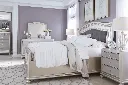 Ashley Coralayne Three Drawer Night Stand - Silver
