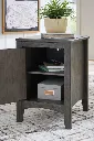 Ashley Montillan Chair Side End Table - Grayish Brown