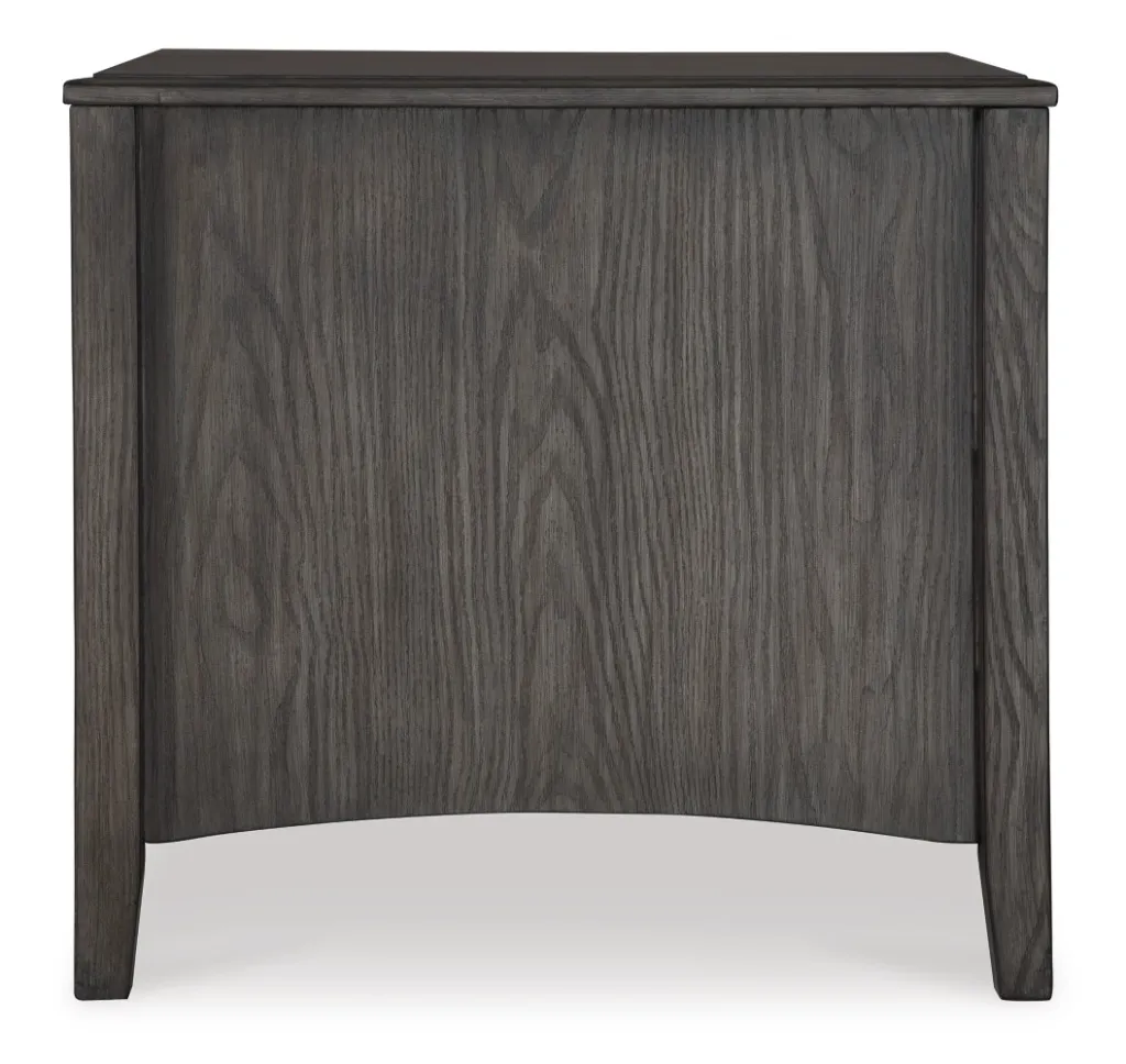 Ashley Montillan Rectangular End Table - Grayish Brown
