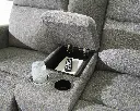 Ashley Moreau Place DBL Rec Loveseat w/Console - Sterling