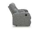 Ashley Moreau Place DBL Rec Loveseat w/Console - Sterling