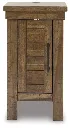 Ashley Moriville Chair Side End Table - Grayish Brown