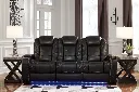 Ashley Party Time Power Reclining Sofa with ADJ Headrest