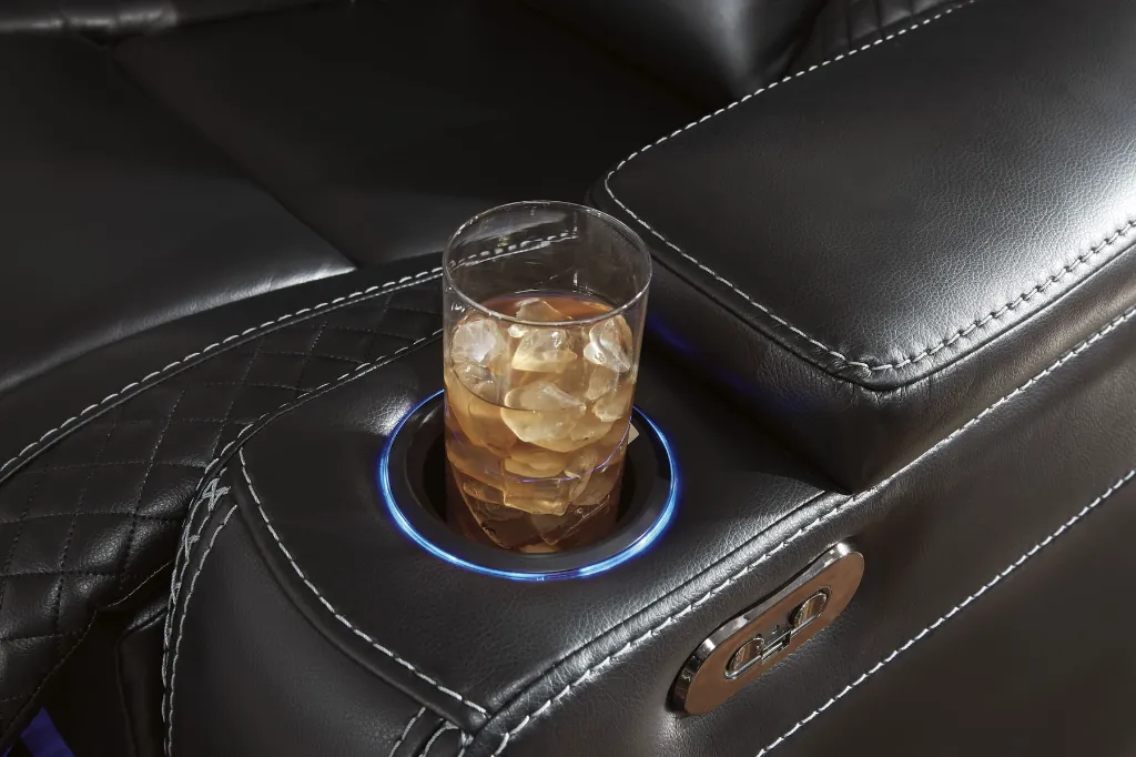 Ashley Party Time Power Reclining Sofa with ADJ Headrest