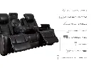 Ashley Party Time Power Reclining Sofa with ADJ Headrest