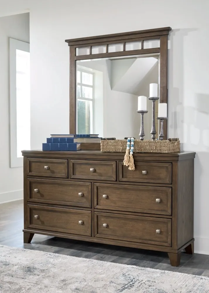 Ashley Shawbeck Bedroom Mirror - Medium Brown
