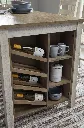 Ashley Skempton RECT Counter Table w/Storage - White/Light Brown