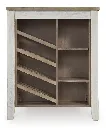 Ashley Skempton RECT Counter Table w/Storage - White/Light Brown