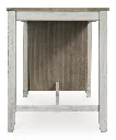 Ashley Skempton RECT Counter Table w/Storage - White/Light Brown