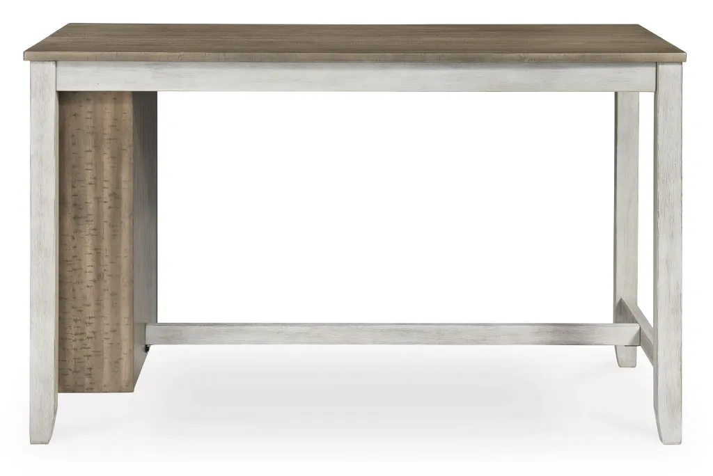 Ashley Skempton RECT Counter Table w/Storage - White/Light Brown