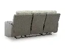 Ashley Stately Check Dual Power Reclining Sofa