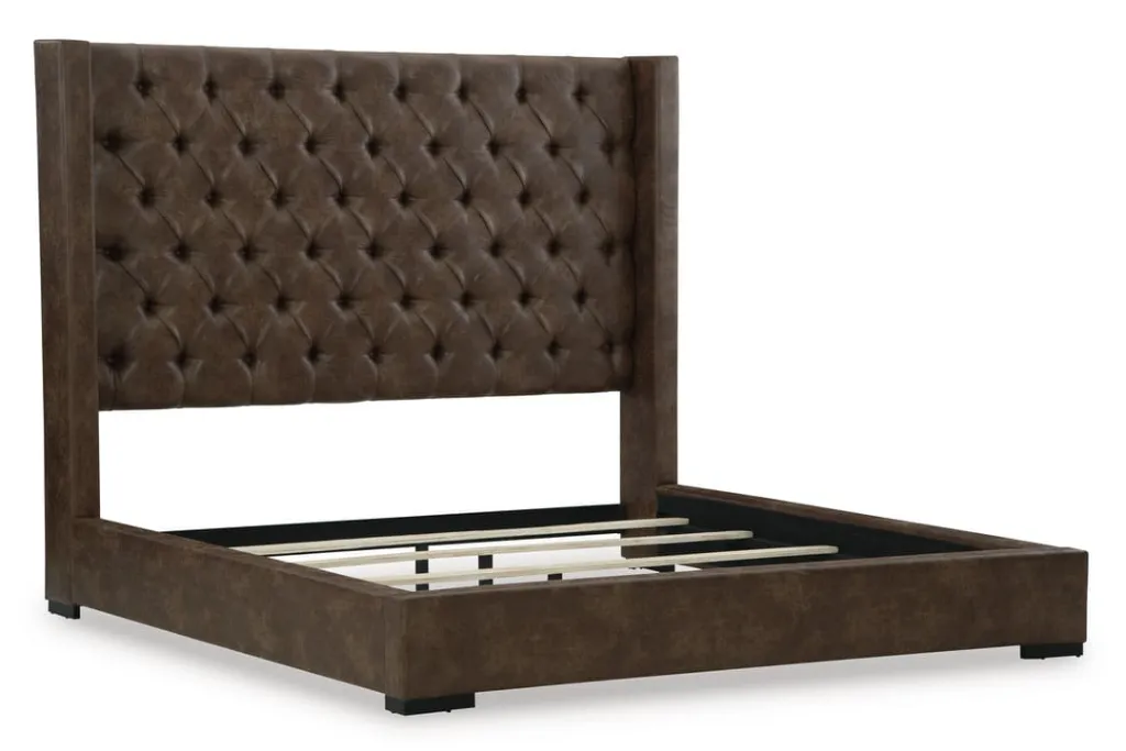 Ashley Steenlage King Bed Brown - w/o Slats