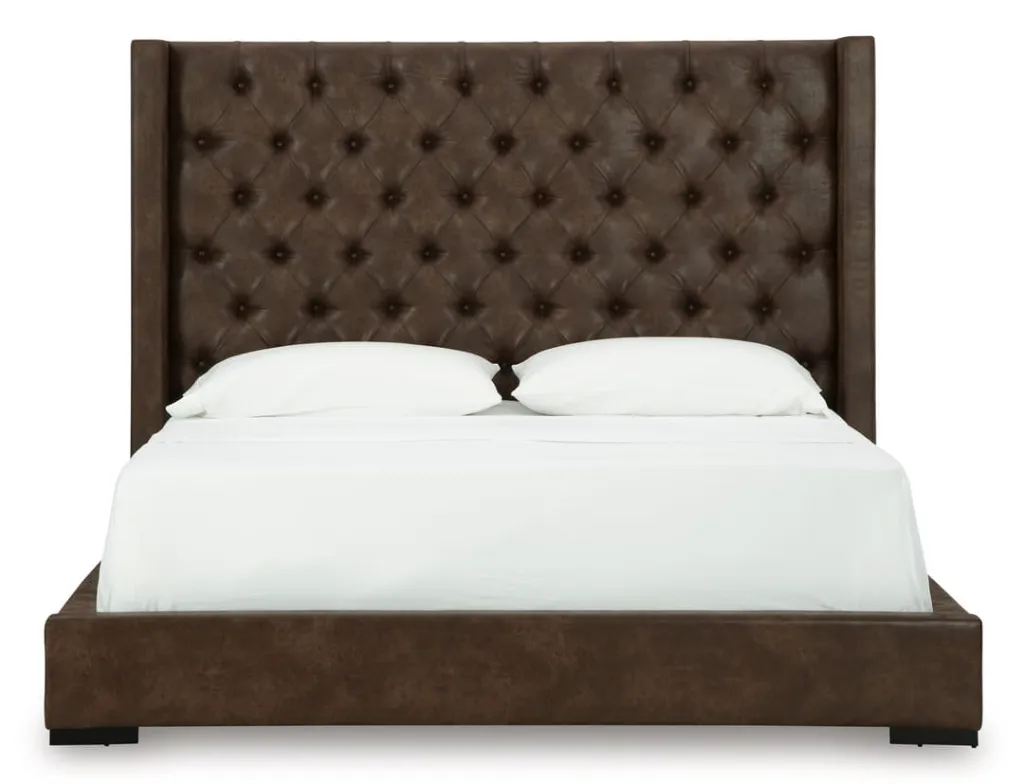 Ashley Steenlage King Bed Brown - w/o Slats