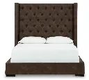 Ashley Steenlage Queen Bed - Brown / w/o Slats