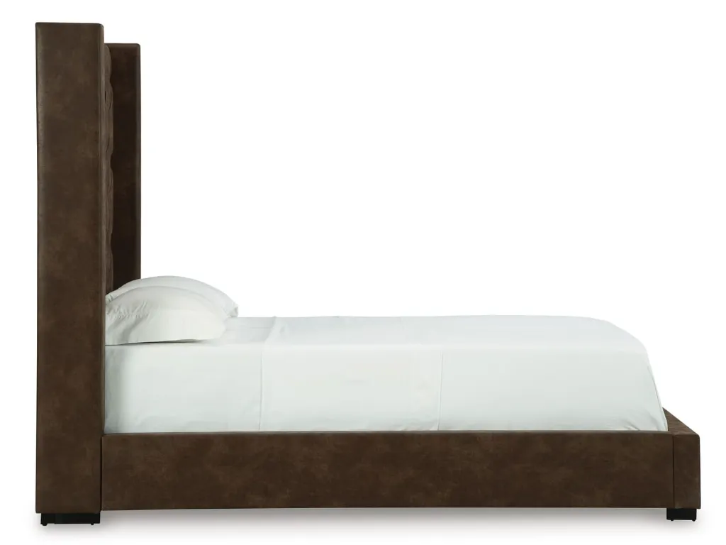 Ashley Steenlage Queen Bed - Brown / w/o Slats